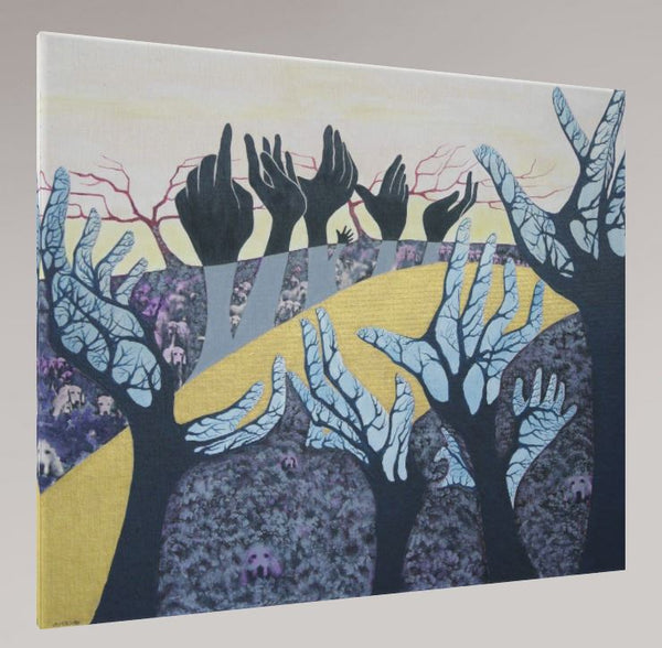 ALLEE  50x60cm / Leinwanddruck in Originalgröße