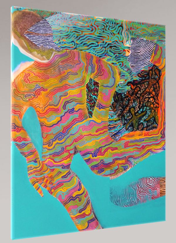 AUF DER FLUCHT  100x80cm / Leinwanddruck in Originalgröße