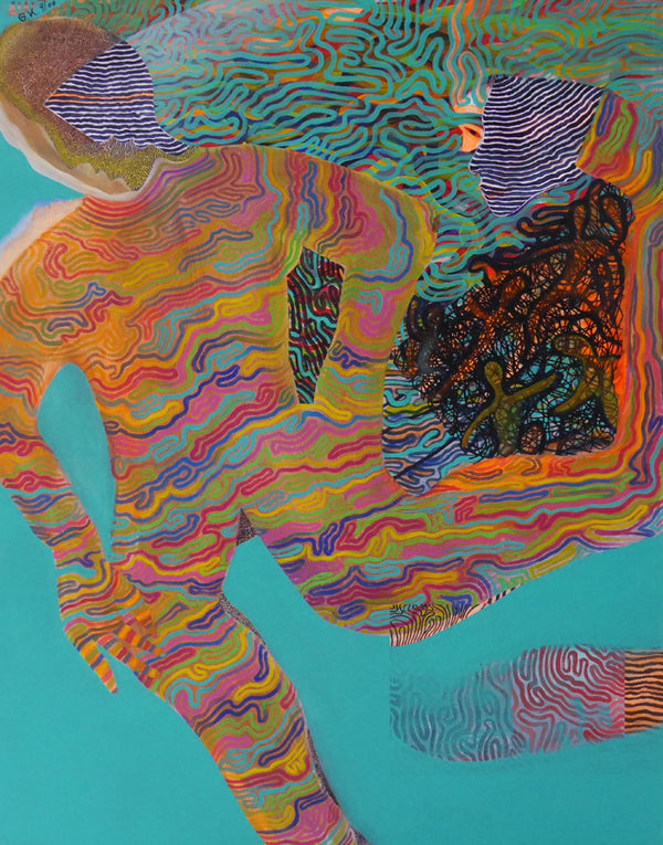 AUF DER FLUCHT  100x80cm / Leinwanddruck in Originalgröße