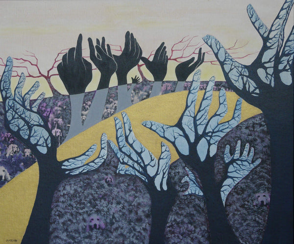 ALLEE  50x60cm / Leinwanddruck in Originalgröße