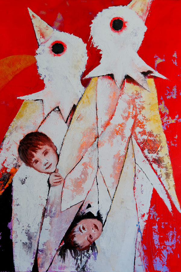 DAS VERSTECK  130x100cm / Leinwanddruck in Originalgröße