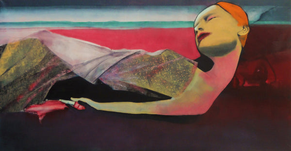 (2) SERIE - Frauen in der Mythologie: DESDEMONA 100 x 200 cm / Leinwanddruck in Originalgröße