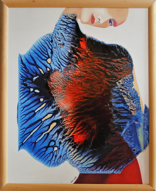 HEISSES HERZ  100x80cm / Leinwanddruck in Originalgröße