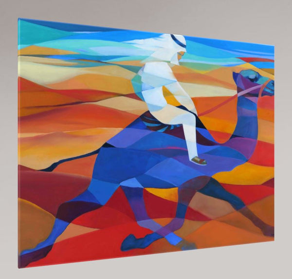 (1 )  MEIN BLAUES WÜSTENSCHIFF  120x140cm / Leinwanddruck in Originalgröße