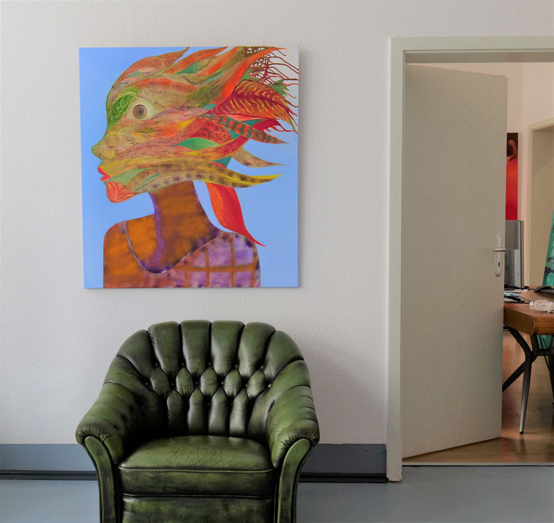 PORTRAIT EINER SPRECHENDEN PFLANZE  110x100cm