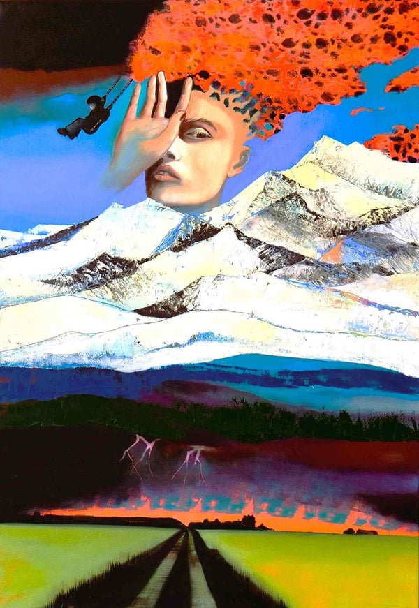 (2) SERIE Frauen in der Mythologie: SEMELE 130x90cm / Leinwanddruck in Originalgröße