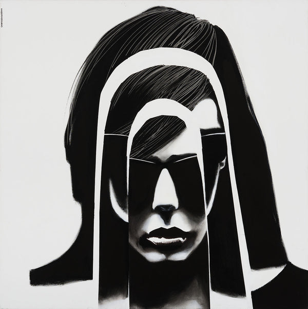 (portrait)  Sunny Girl  I  120x120cm / Lleinwanddruck in Originalgröße 3. Edition von 20