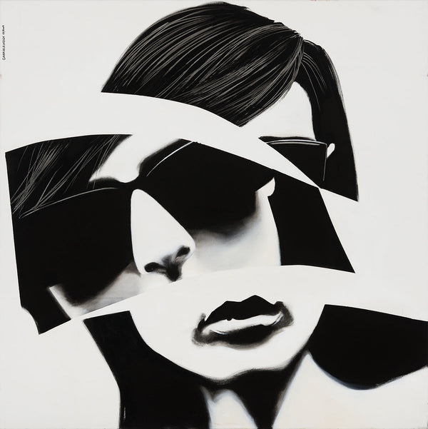 (portrait)  SUNNY  GIRL II  120x120cm I Leinwanddruck in Originalgröße 3. Edition von 20