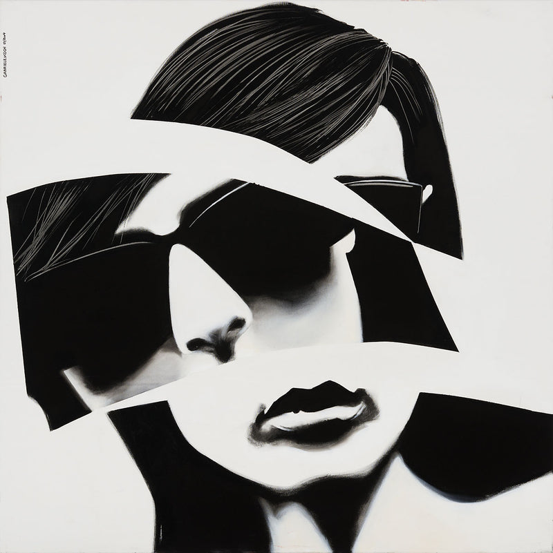 (portrait)  SUNNY  GIRL II  120x120cm I Leinwanddruck in Originalgröße 3. Edition von 20