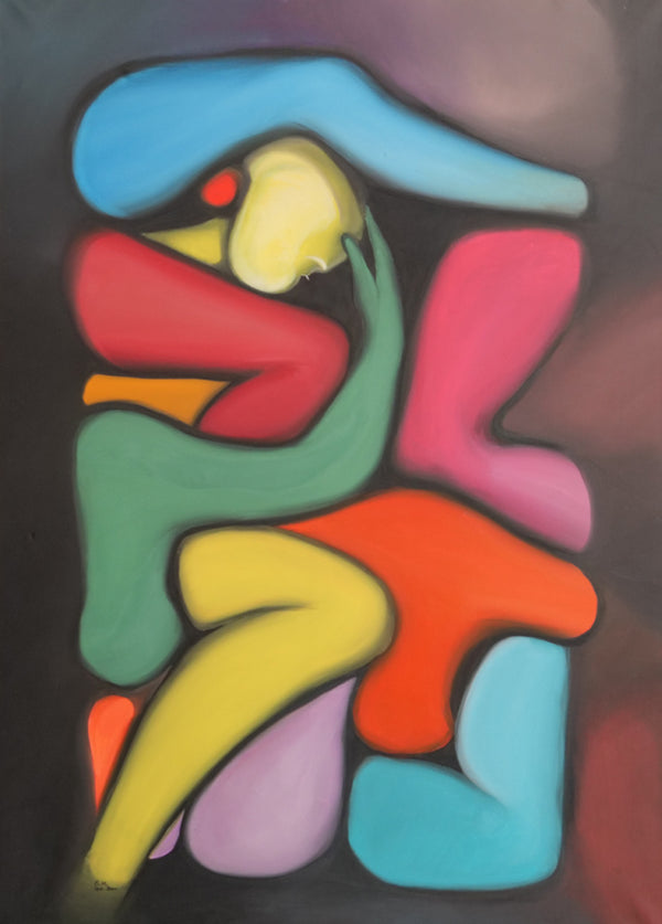 (1)  MÄNNLICHER AKT 140 x 100 cm Leinwanddruck in Originalgröße
