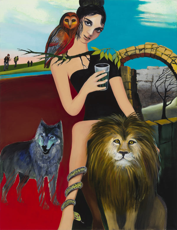 (2) SERIE -   Frauen in der Mythologie:  ZIRZE  130x100cm / Leinwanddruck in Originalgröße
