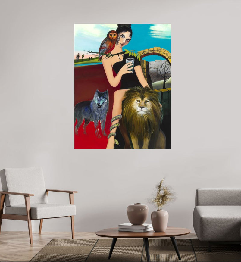 (2) SERIE -   Frauen in der Mythologie:  ZIRZE  130x100cm